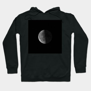 Moon against starry sky Hoodie